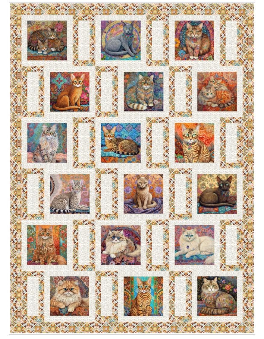 Fabric Cafe Streetcar Pattern  3 Yard Quilt Pattern - Windmill Pattern - Quilt Pattern - Fabric Cafe Pattern - 3 yard quilts