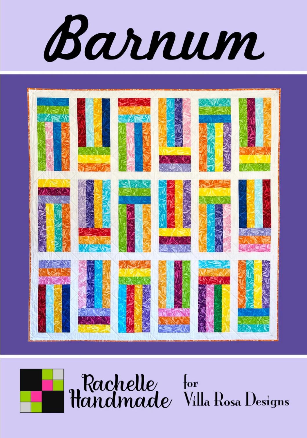 Villa Rosa Designs Barnum pattern - 2.5” quilt pattern - villa rosa - jellyroll pattern - pattern - quilt pattern