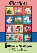 Villa Rosa Designs FaceTime pattern - fat quarter quilt pattern - villa rosa - panel quilt pattern