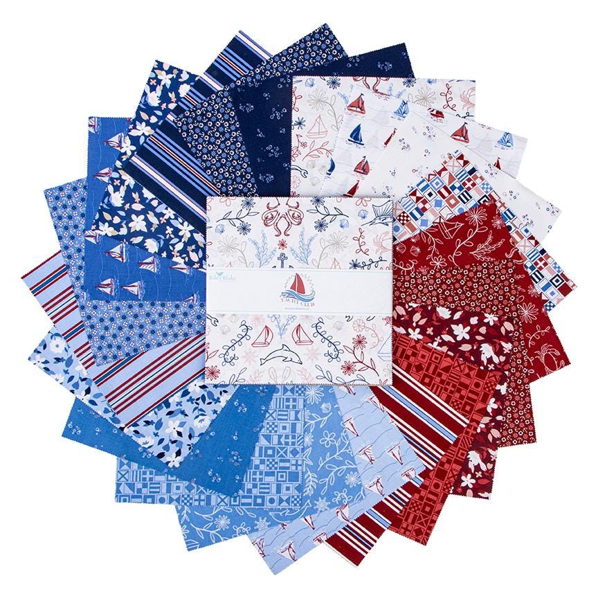 Amanda Niederhauser Shipshape Quilt Pattern - yacht club quilt pattern - paper pattern - layer cake  pattern -