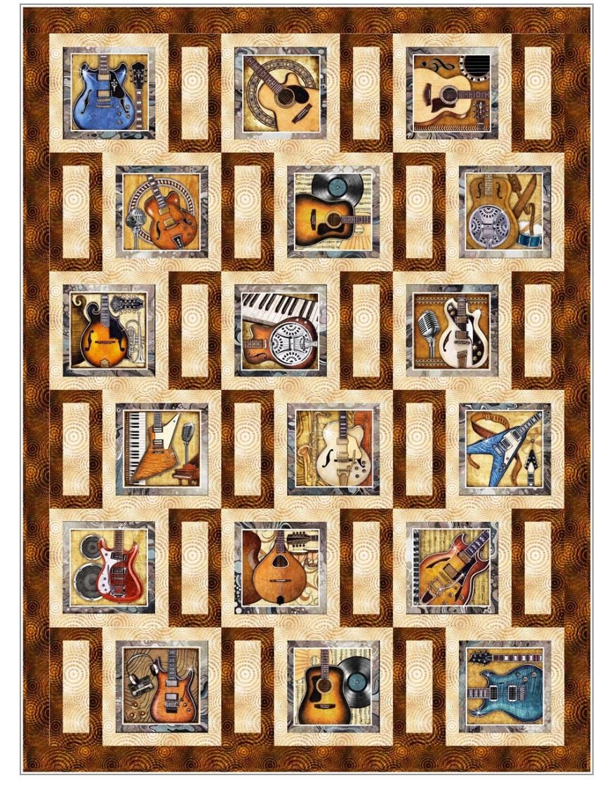 Fabric Cafe Streetcar Pattern  3 Yard Quilt Pattern - Windmill Pattern - Quilt Pattern - Fabric Cafe Pattern - 3 yard quilts