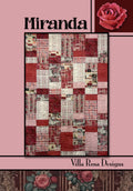 Villa Rosa Designs Miranda pattern - fat quarter quilt pattern - villa rosa - layer cake pack pattern - fat quarter pattern