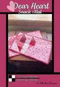 Villa Rosa Designs Dear Heart Snack Mat pattern - mini charm quilt pattern - villa rosa - charm pack pattern - snack mat pattern