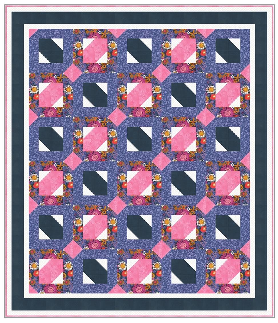 Fabric Cafe Passage Pattern 5 Yard Quilt Pattern - Passage Pattern - Quilt Pattern - Fabric Cafe Pattern - 5 yard quilts