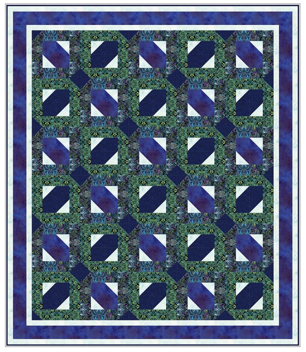 Lmpd Quilt Pattern Fabric Cafe Passage Pattern 5 Yard Quilt Pattern - Passage Pattern - Q ...