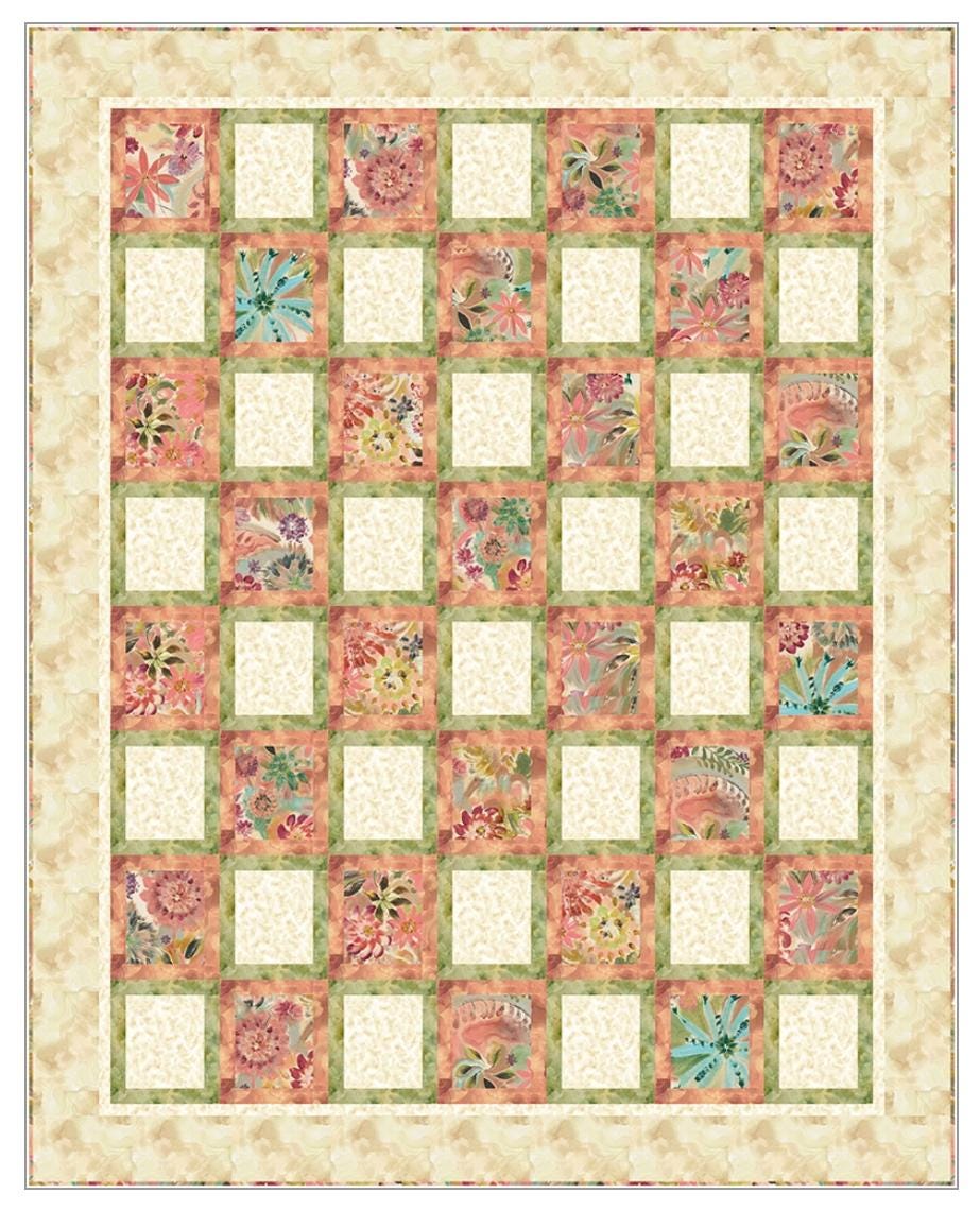 Fabric Cafe Block Party 5 Yard Quilt Pattern - Block Party Pattern - Quilt Pattern - Fabric Cafe Pattern - 5 yard quilts