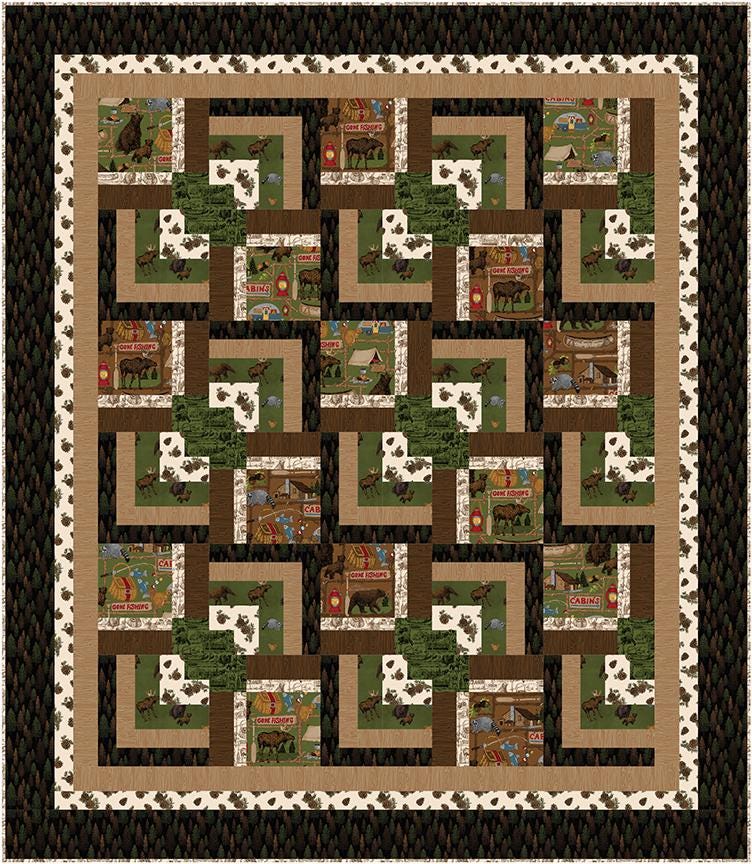 Pine Tree Country Quilts Cabin in the Pines Quilt Pattern - quilt pattern - paper pattern