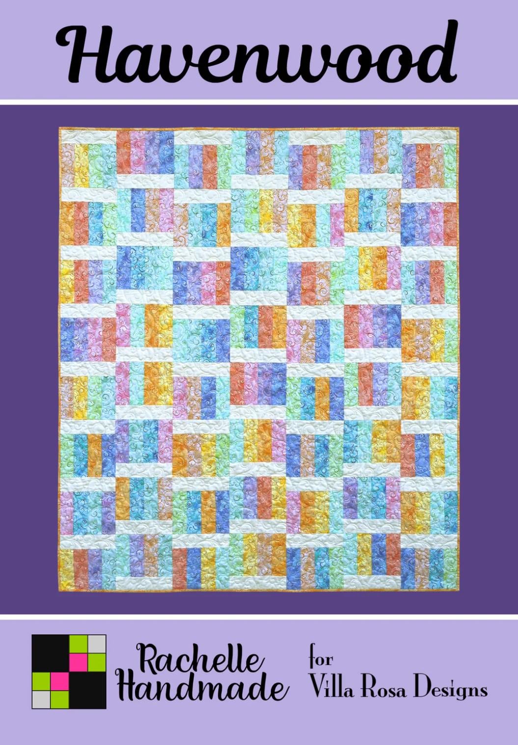 Villa Rosa Designs Havenwood pattern - jellyroll quilt pattern - villa rosa - quilt pattern