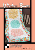 Villa Rosa Designs Window boxes pattern - 5” quilt pattern - villa rosa pattern - tablerunner pattern