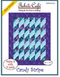 Fabric Cafe Candy Stripe Pattern 3 Yard Quilt Pattern - Quilt Pattern - Fabric Cafe Pattern