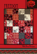 Villa Rosa Designs Freedom Quilt pattern - fat quarter quilt pattern - villa rosa - quilt