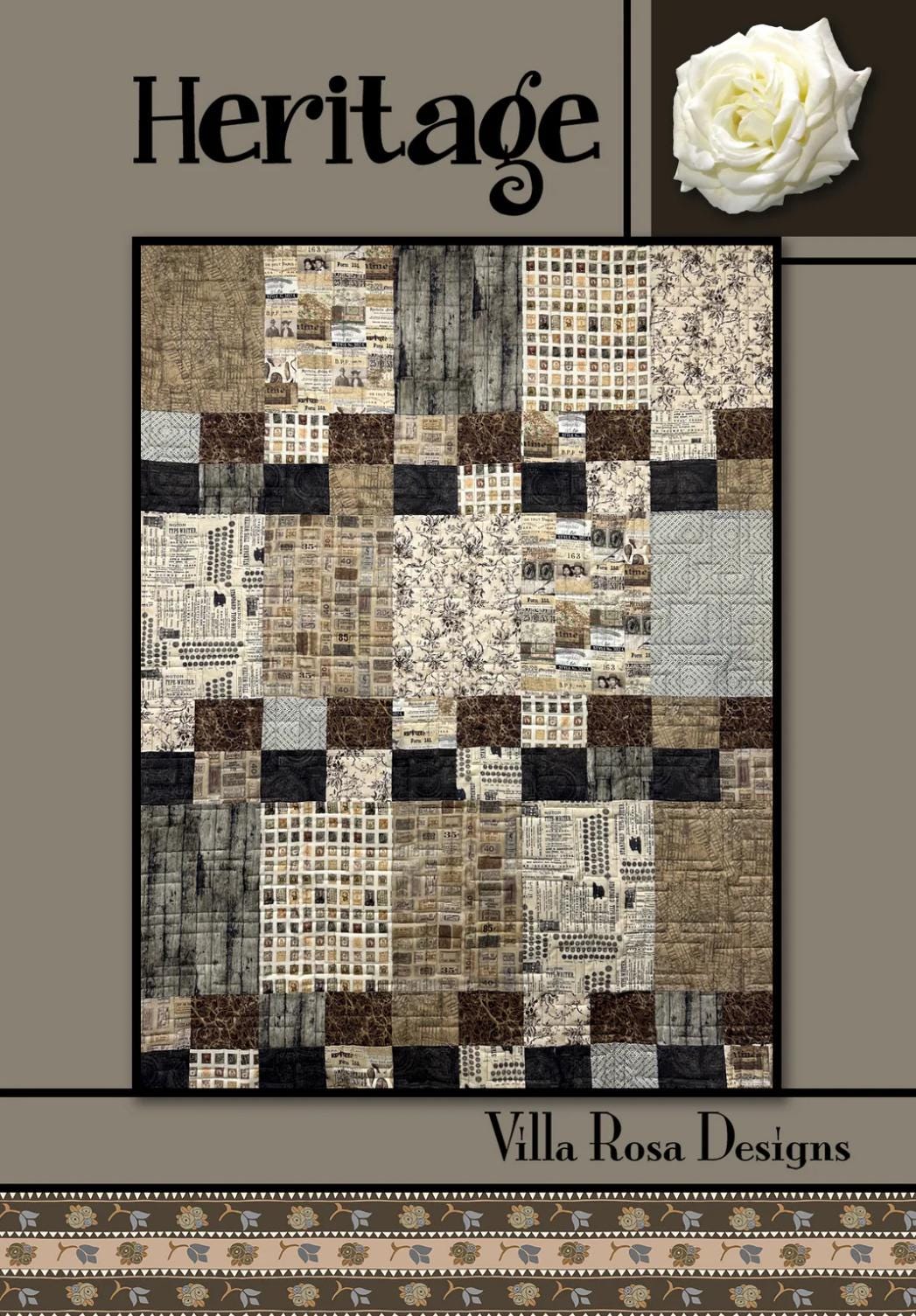 Villa Rosa Designs Heritage pattern - fat quarter quilt pattern - villa rosa - Heritage  quilt pattern