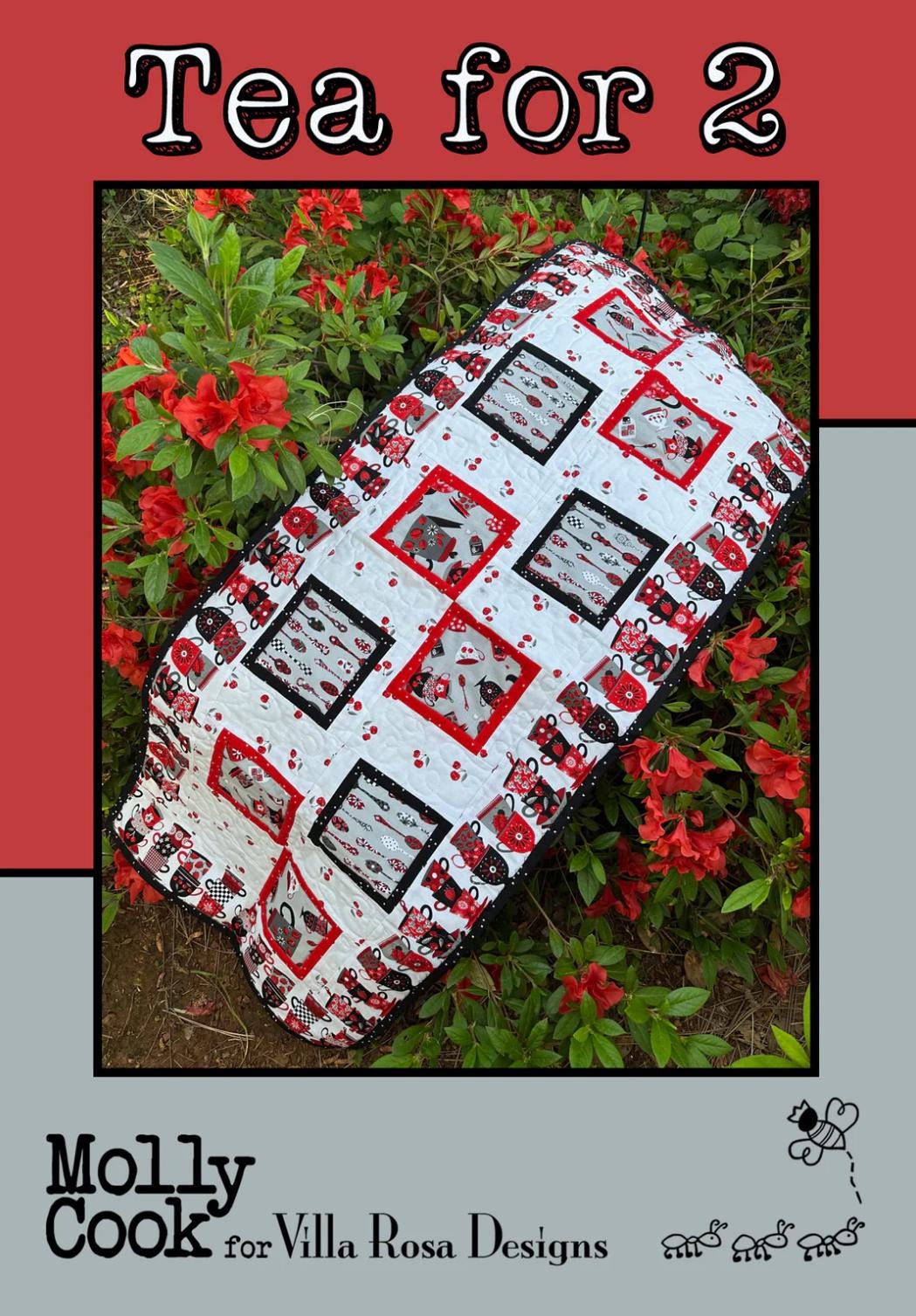 Villa Rosa Designs Tea for 2 pattern - quilt pattern - villa rosa - pattern - tablerunner pattern