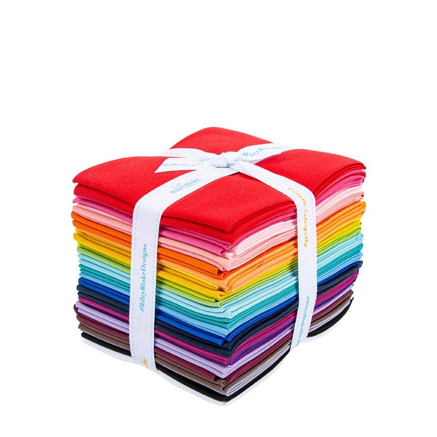 PREORDER Riley Blake Confetti Cotton Rainbow Fat Quarter Bundle - confetti cotton Fat Quarters - Riley Blake fat quarter Bundle -