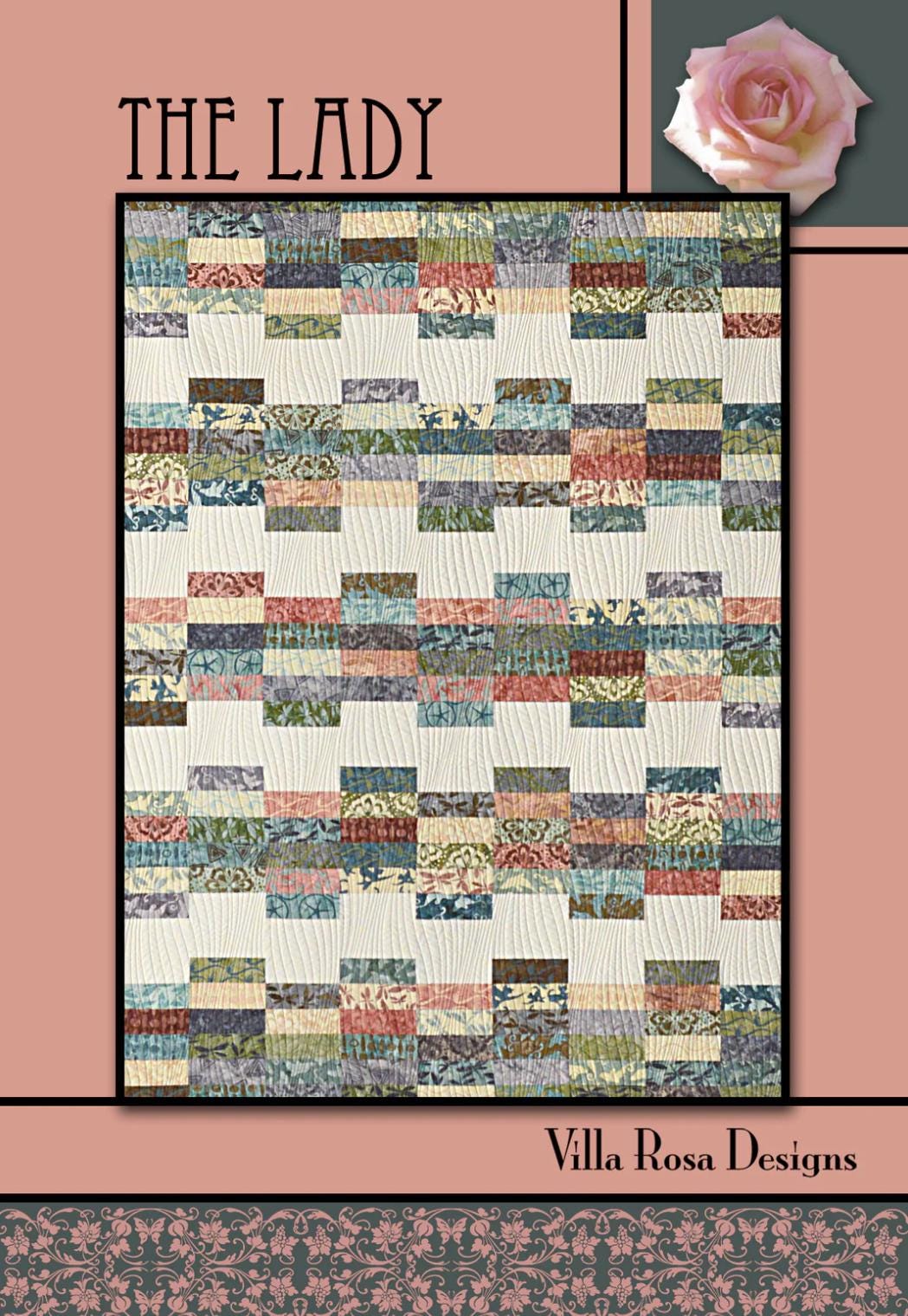 Villa Rosa Designs The Lady pattern - 2.5” quilt pattern - villa rosa - jellyroll pattern - pattern - quilt pattern