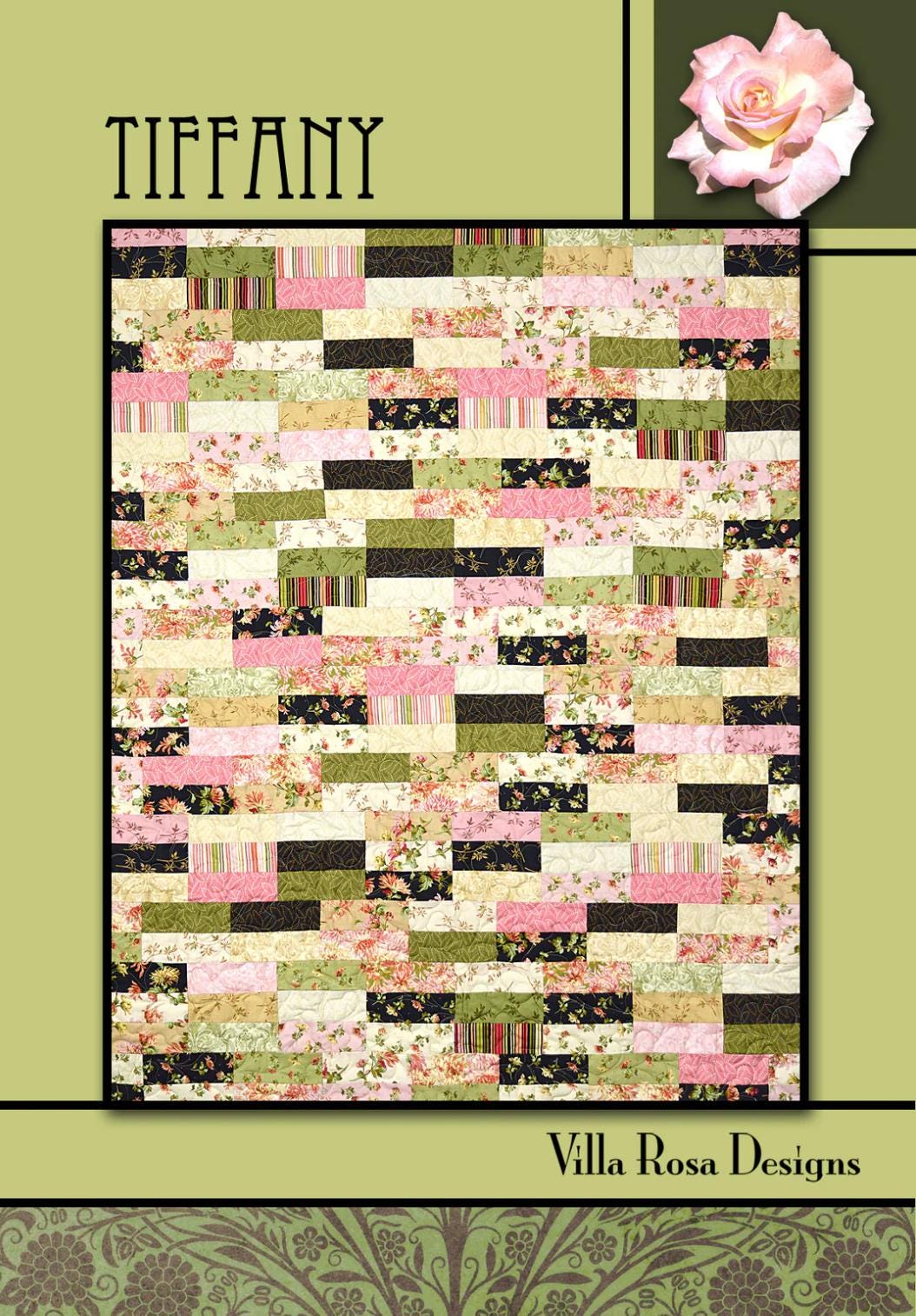 Villa Rosa Designs Tiffany pattern - 2.5” quilt pattern - villa rosa - jellyroll pattern - pattern - quilt pattern