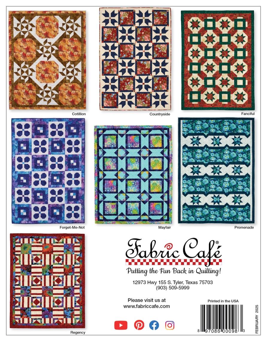 Fabric Cafe Make It Home With 3-Yard Quilts Book - Fabric Cafe Pattern - 3 yard quilts