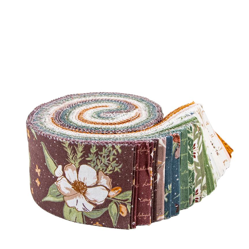 IN STOCK Riley Blake Olive Grove Rolie Polie - 2.5 inch strips - quilting jelly rolls - floral jelly roll- floral fabric - spring