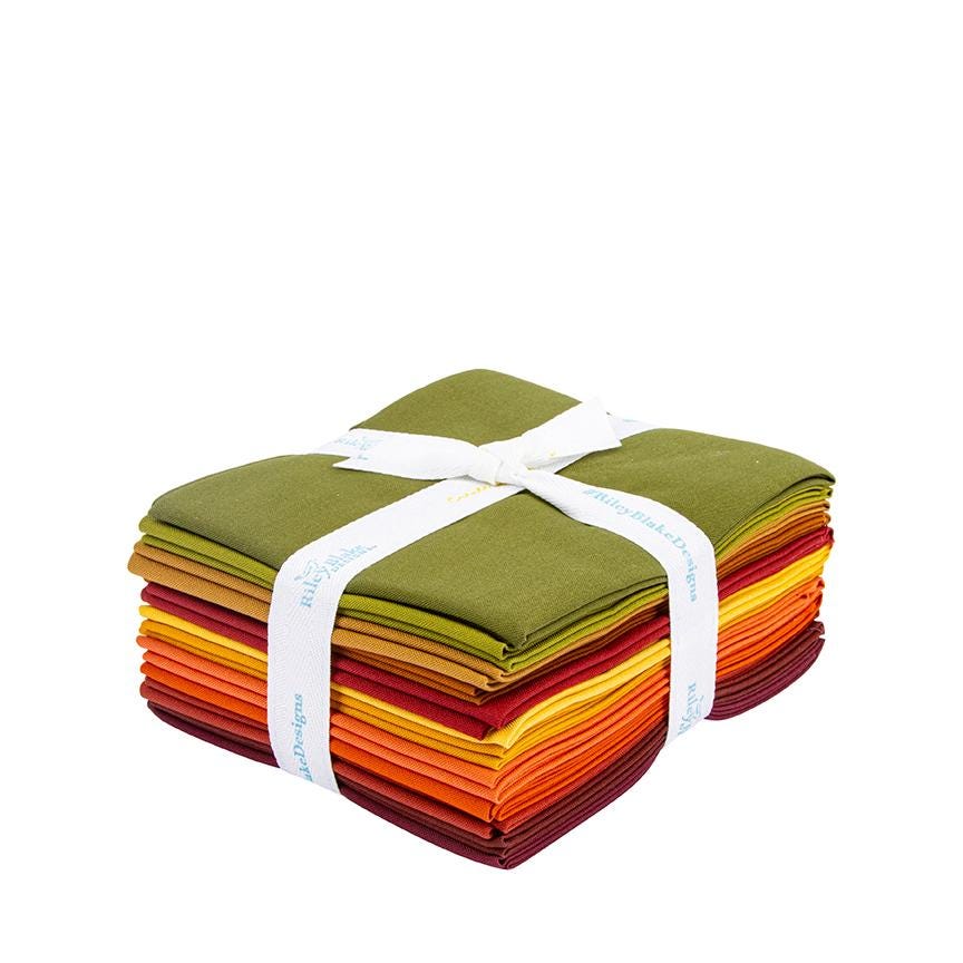 PREORDER Riley Blake Confetti Cotton Autumn Fat Quarter Bundle - confetti cotton Fat Quarters - Riley Blake fat quarter Bundle -
