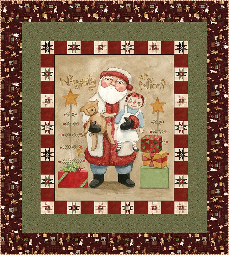 IN STOCK Riley Blake Naughty or Nice Panel Quilt Kit Quilt Kit - christmas quilt kit - panel quilt kit - quilt kit