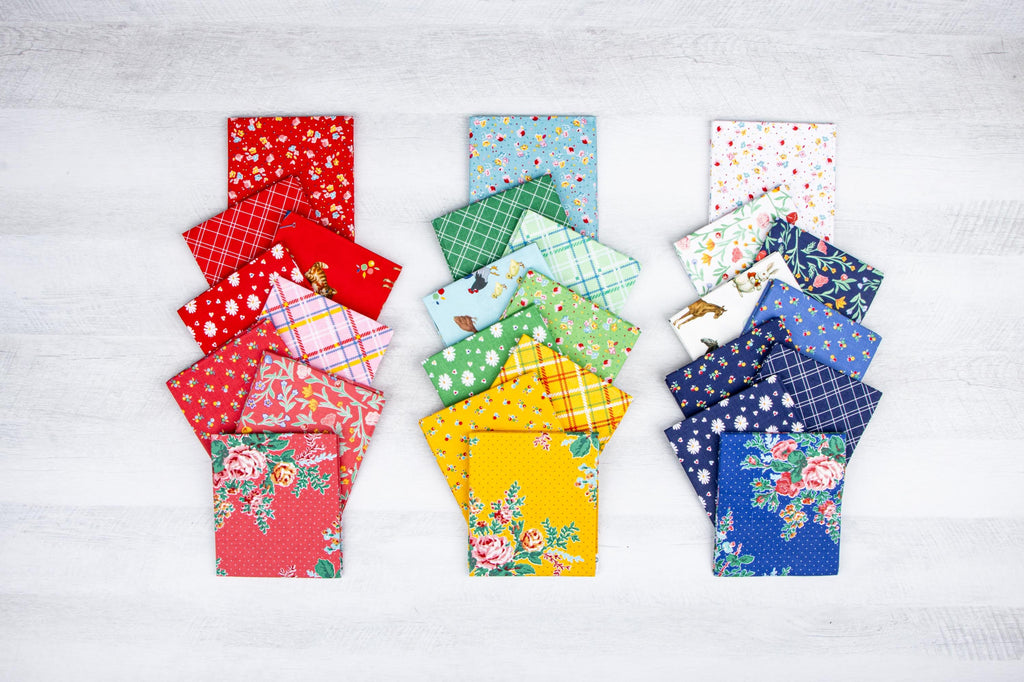 IN STOCK  Riley Blake Simple Pleasures Fat Quarter Bundle - floral fabric - floral Fat Quarters - Riley Blake fat quarter Bundle -