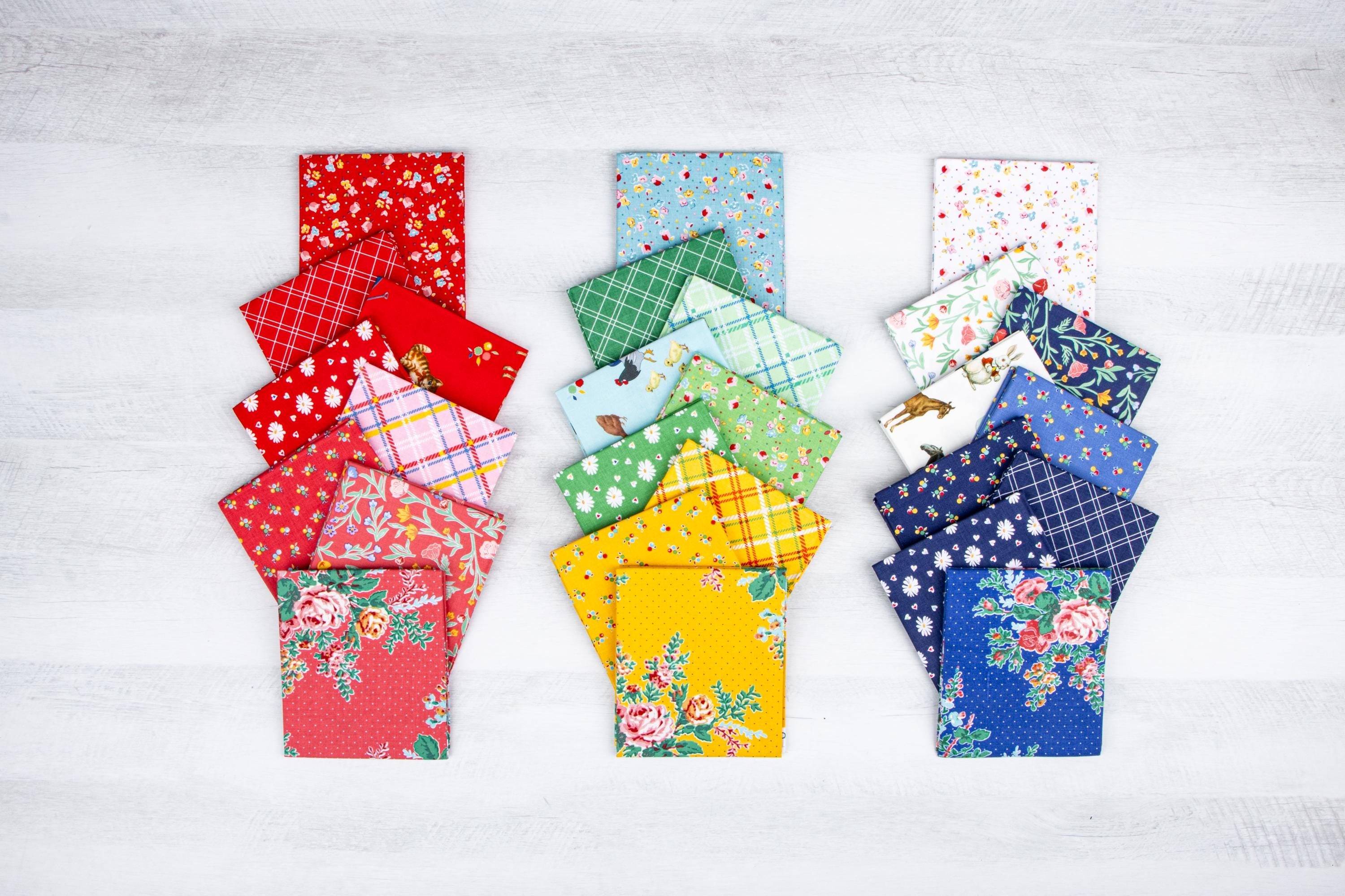 IN STOCK  Riley Blake Simple Pleasures Fat Quarter Bundle - floral fabric - floral Fat Quarters - Riley Blake fat quarter Bundle -