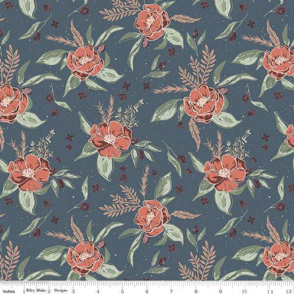 PREORDER Riley Blake Olive Grove 8 piece Mini Fat Quarter Bundle - floral fabric - floral Fat Quarters - Riley Blake fat quarter Bundle -