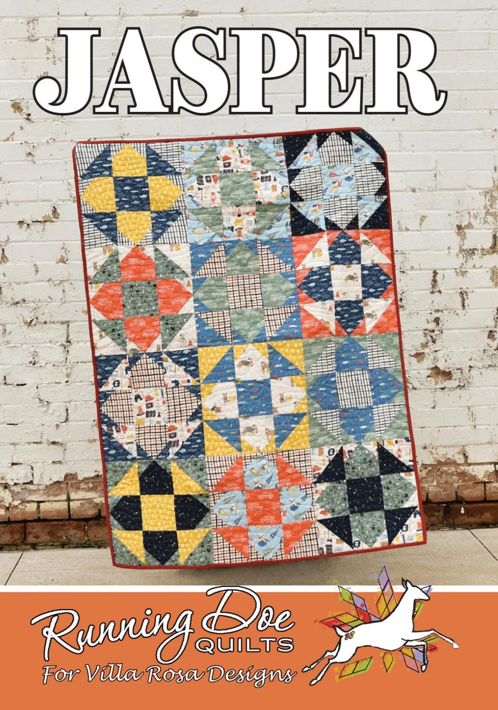 Villa Rosa Designs Jasper  pattern - fat quarter quilt pattern - villa rosa - Jasper quilt pattern
