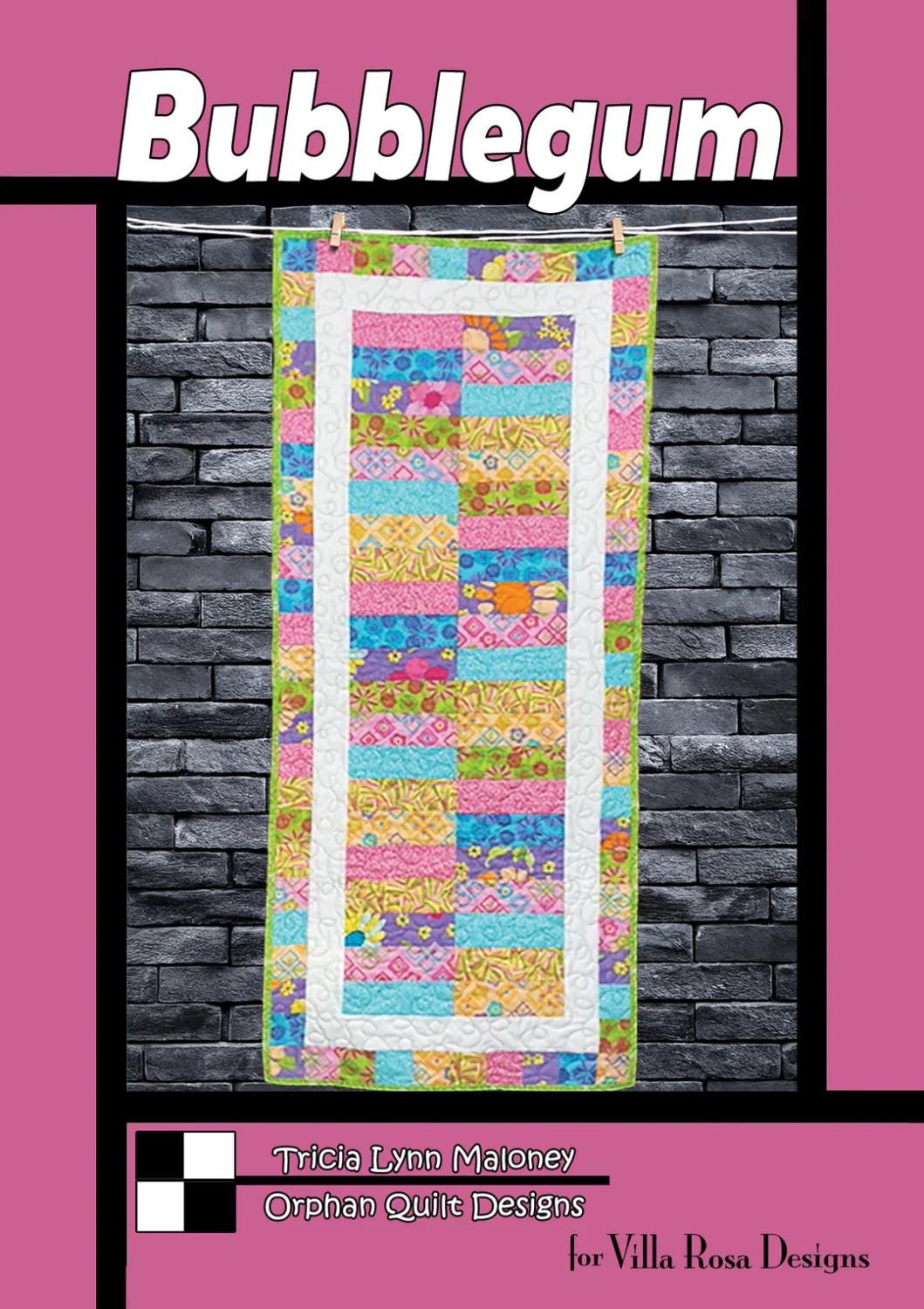 Villa Rosa Designs Bubblegum pattern - quilt pattern - villa rosa - jellyroll pattern - pattern - quilt pattern - tablerunner pattern