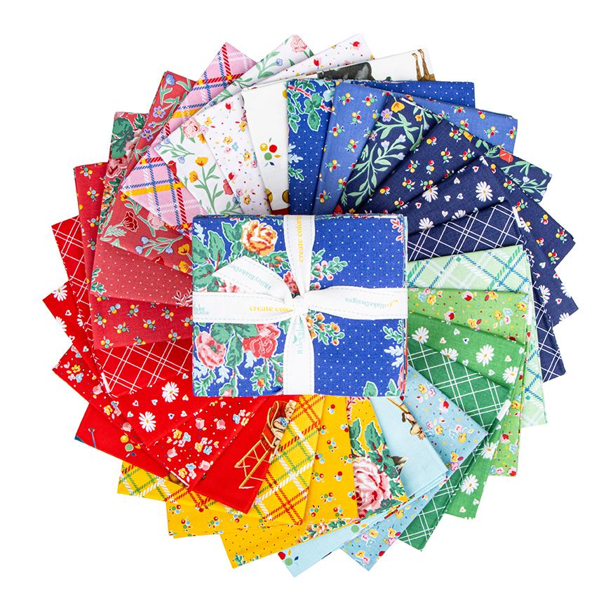 IN STOCK  Riley Blake Simple Pleasures Fat Quarter Bundle - floral fabric - floral Fat Quarters - Riley Blake fat quarter Bundle -