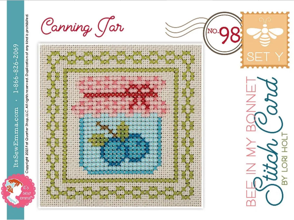 Bee in My Bonnet Stitch Cards Set Y Lori Holt of Bee in my Bonnet - cross stitch pattern