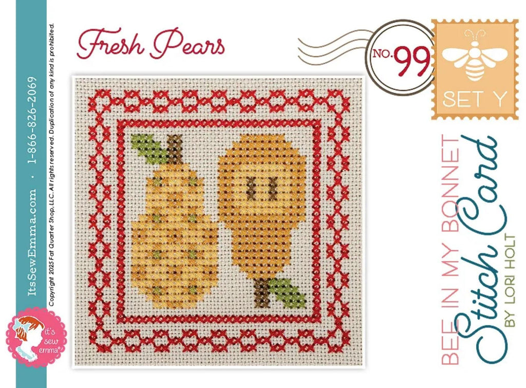 Bee in My Bonnet Stitch Cards Set Y Lori Holt of Bee in my Bonnet - cross stitch pattern