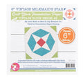 6" Vintage Milkmaid's Star Quilt Block Foundation Paper Lori Holt of Bee in my Bonnet Co. for It's Sew Emma paper piecing