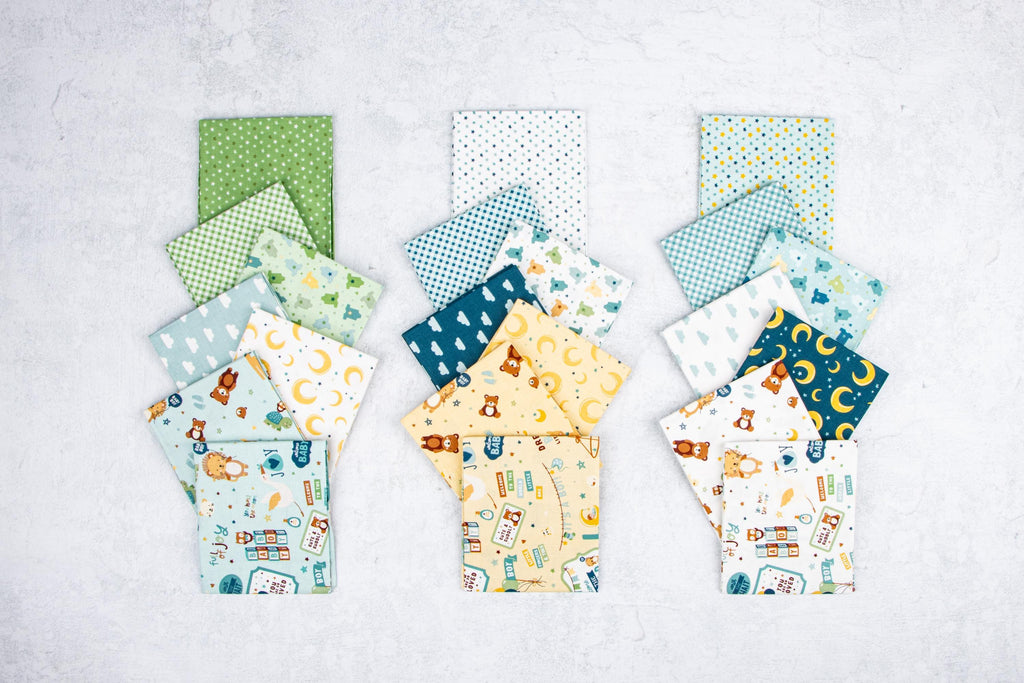 PREORDER Riley Blake Baby Boy Fat Quarter Bundle - baby fabric - baby boy fat quarters