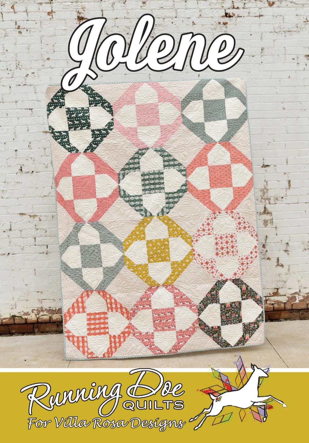 Villa Rosa Designs Jolene pattern - fat quarter quilt pattern - villa rosa - Jolene quilt pattern