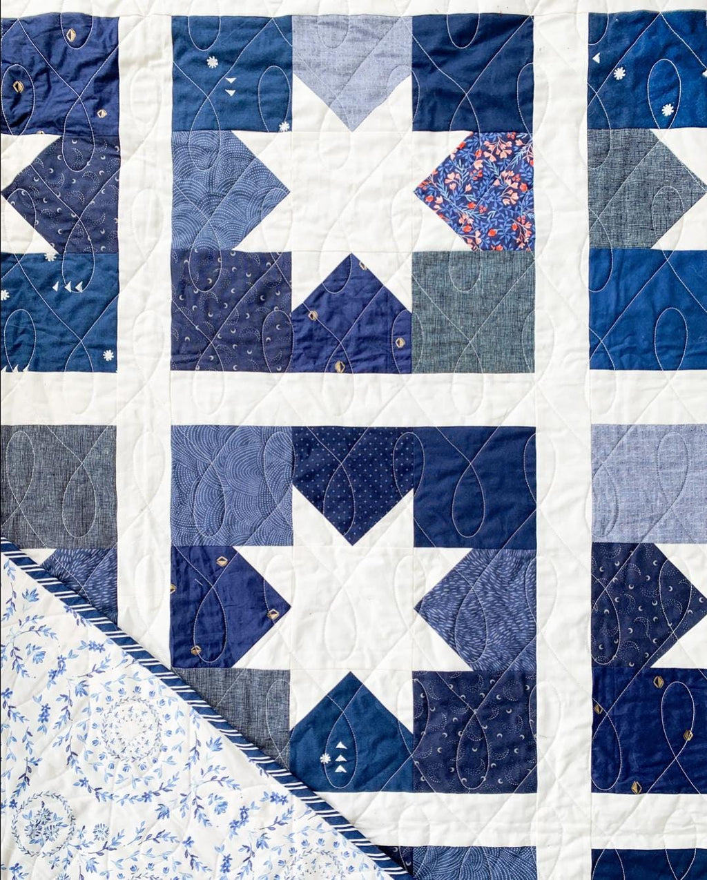Cotton and Joy Fran Gulick Joyful Stars Quilt Pattern