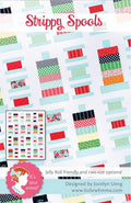 It’s so Emma Strippy Spools Quilt pattern - fat quarter pattern - little P quilt pattern