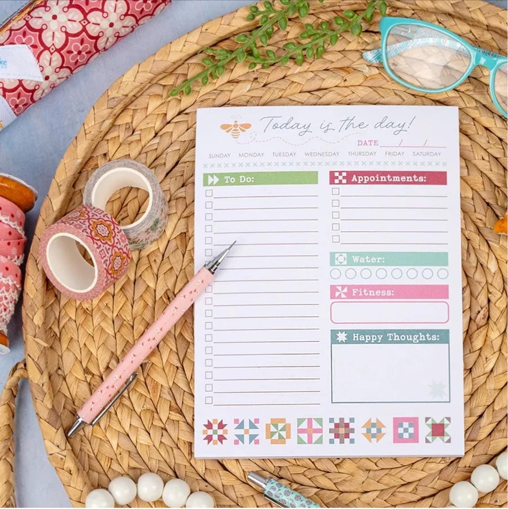 Today is the Day! Notepad Lori Holt of Bee in my Bonnet Co. for It's Sew Emma