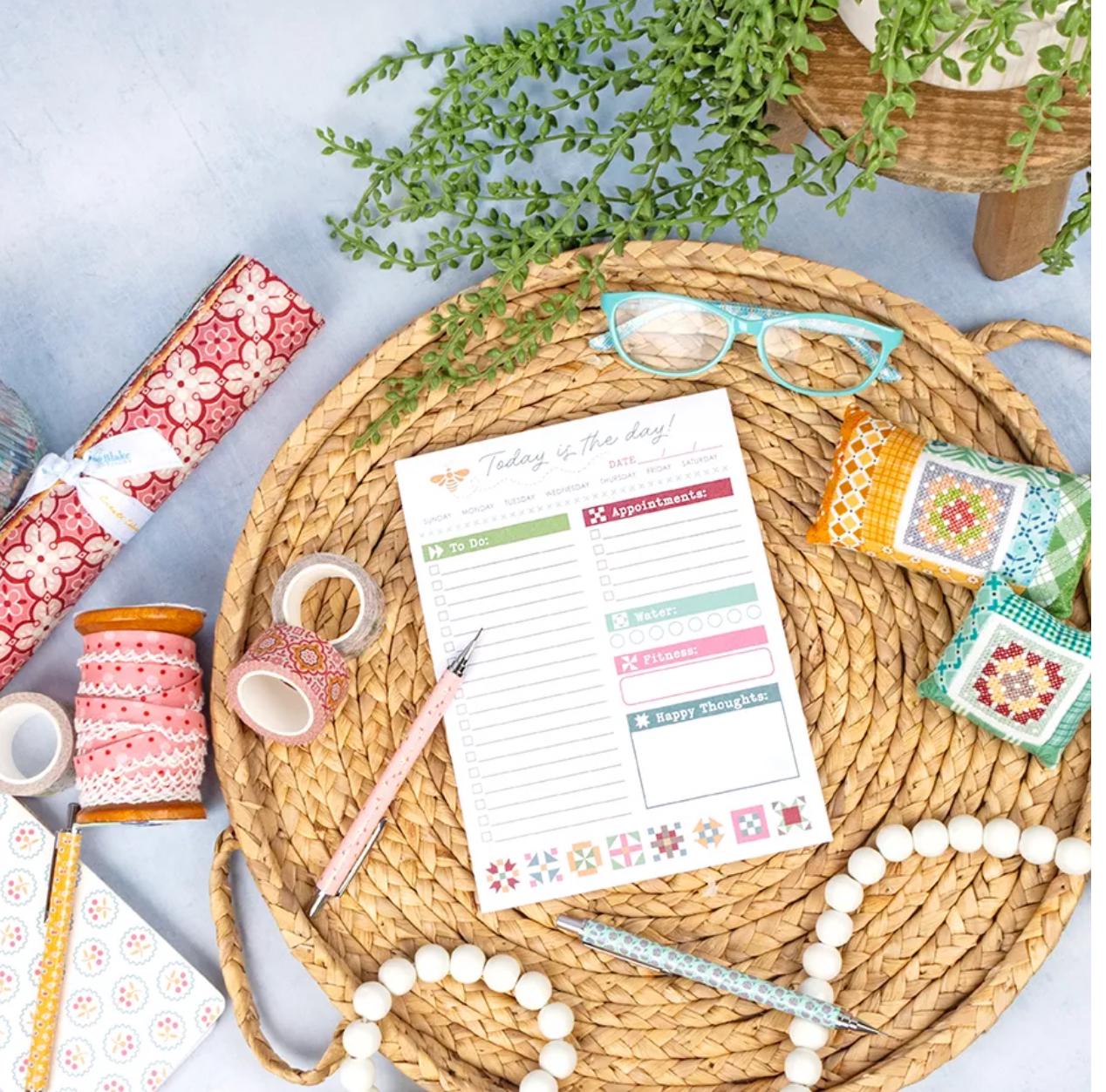 Today is the Day! Notepad Lori Holt of Bee in my Bonnet Co. for It's Sew Emma