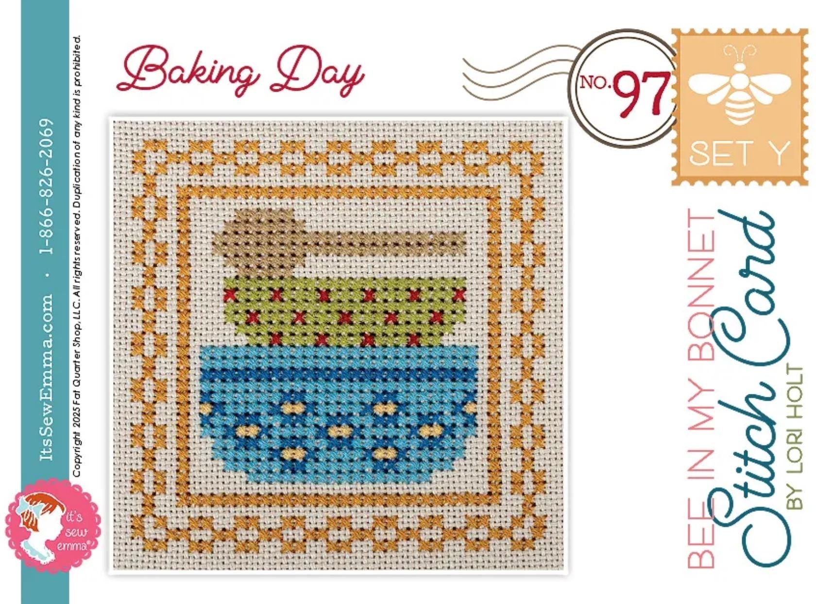 Bee in My Bonnet Stitch Cards Set Y Lori Holt of Bee in my Bonnet - cross stitch pattern