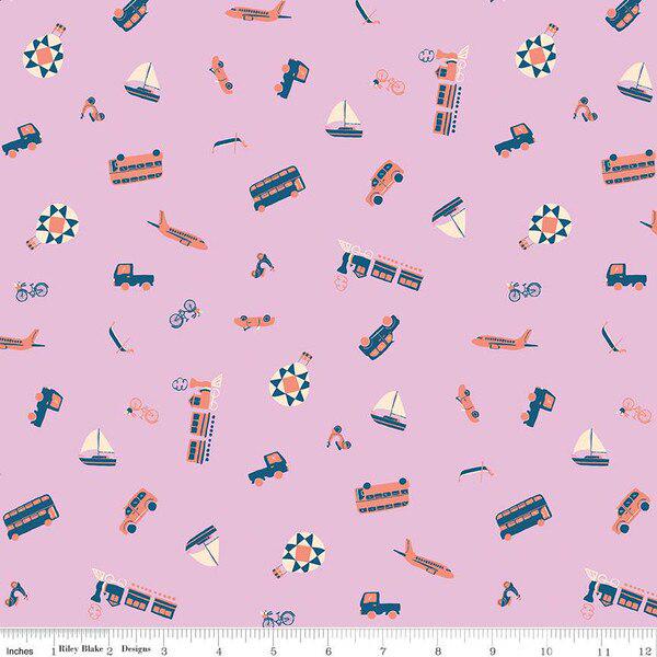IN STOCK  Riley Blake The Genesis of A Journey 5” Stacker - Fabric Charm Pack - Riley Blake Charm Pack - Floral 5" Stacker - Kids Fabric