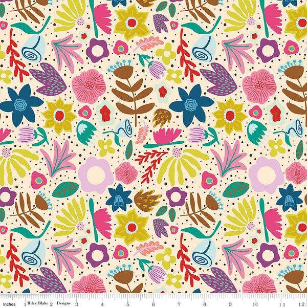 IN STOCK Riley Blake The Genesis of A Journey Fat Quarter Bundle - floral fabric - floral Fat Quarters - Riley Blake fat quarter Bundle -