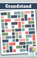 A Bright Corner Grandstand Quilt Pattern - fat quarter pattern - beginner quilt pattern