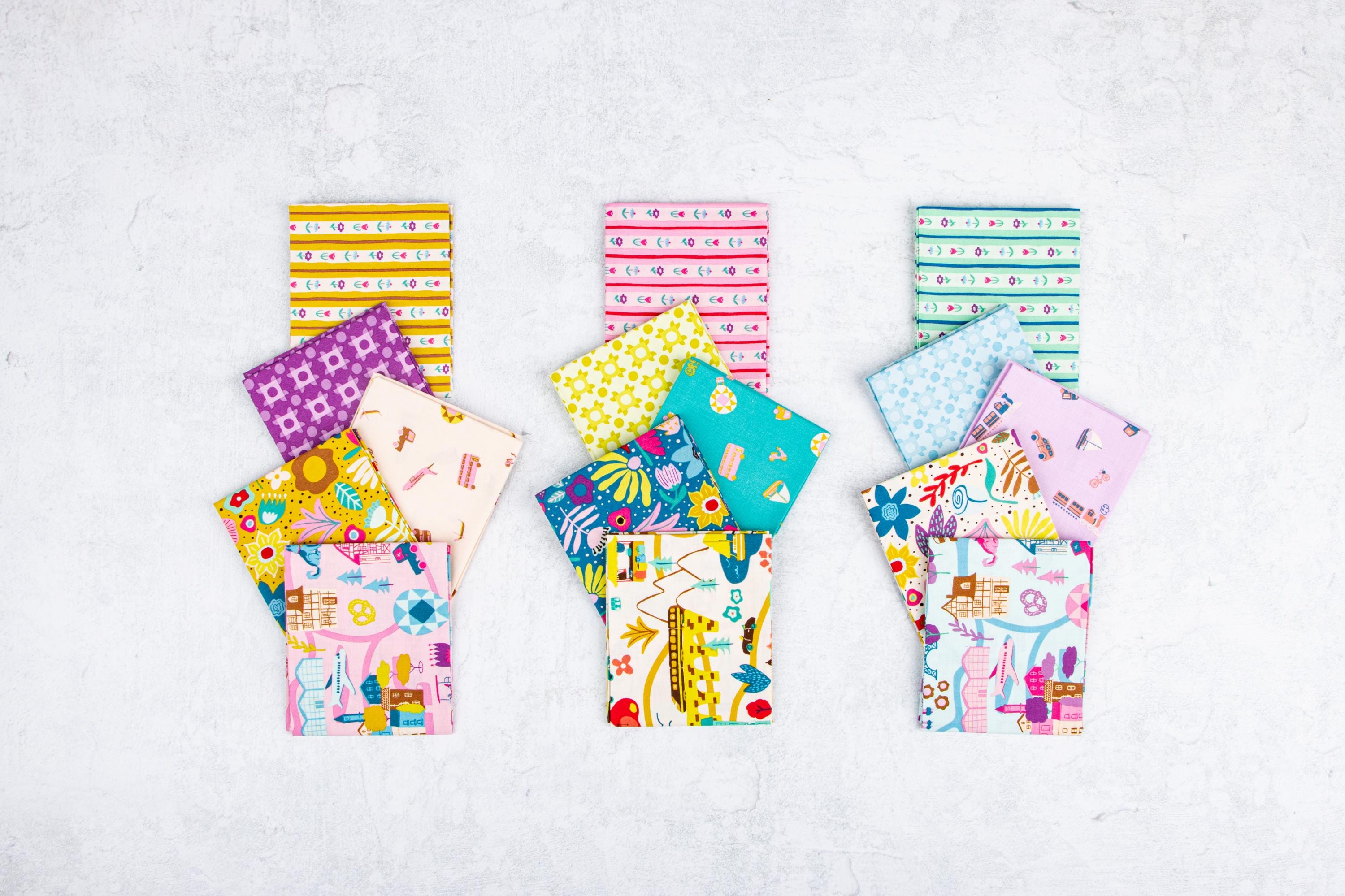 IN STOCK Riley Blake The Genesis of A Journey Fat Quarter Bundle - floral fabric - floral Fat Quarters - Riley Blake fat quarter Bundle -