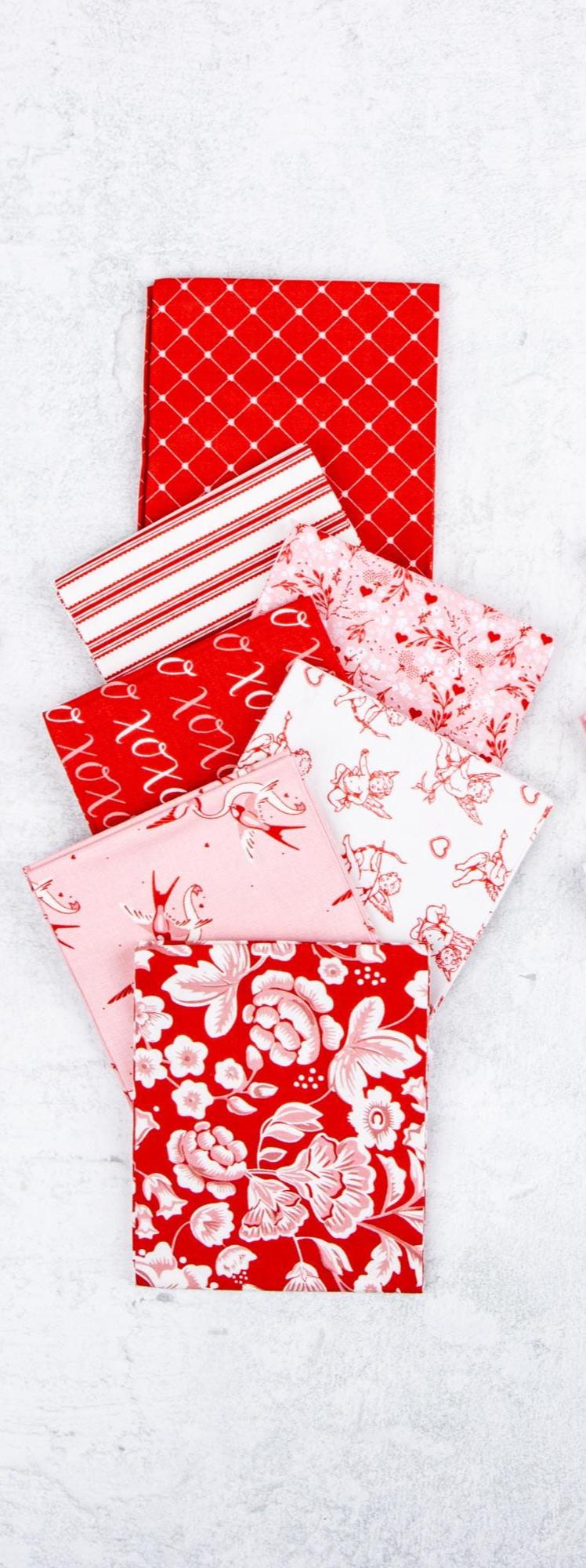 PREORDER Riley Blake Letters to Cupid  Mini Fat Quarter Bundle - Valentine Fat Quarters - Riley Blake fat quarter Bundle -