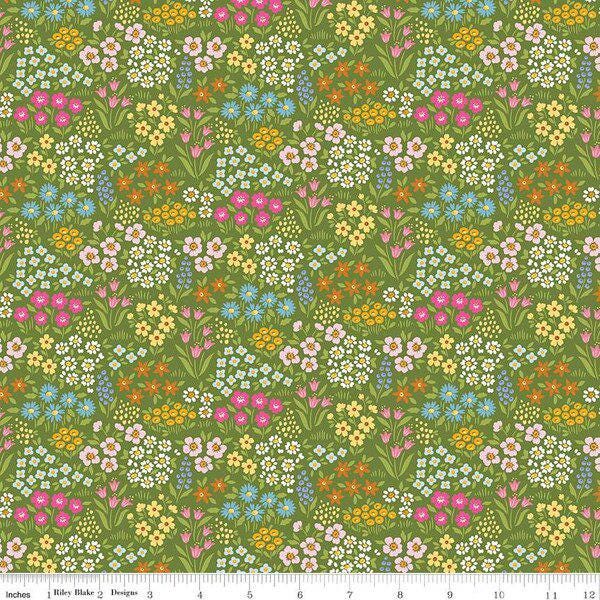 IN STOCK Riley Blake Lil Darlin Fat Quarter Bundle - floral fabric - floral Fat Quarters - Riley Blake fat quarter Bundle -