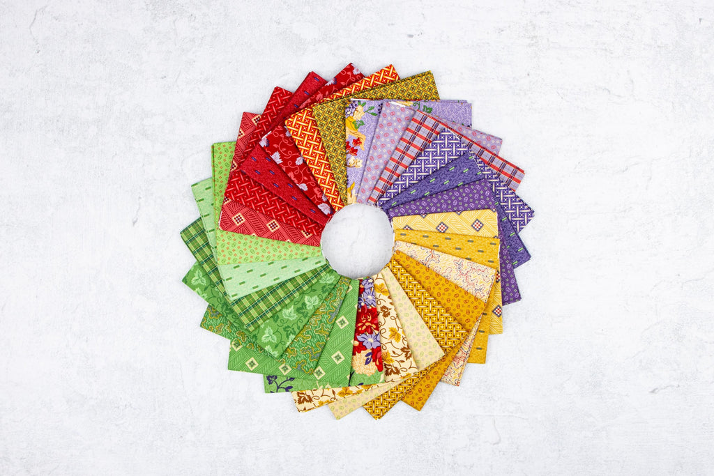 IN STOCK Riley Blake Vera’s Garden Rolie Polie - 2.5 inch strips - quilting jelly rolls - floral jelly roll - fall fabric