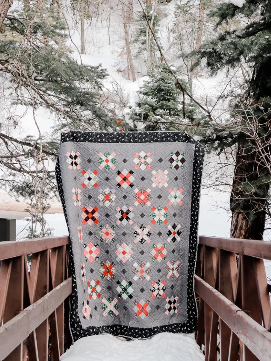 Amy Smart Fraulein Quilt Pattern - layer cake pattern - beginner quilt pattern