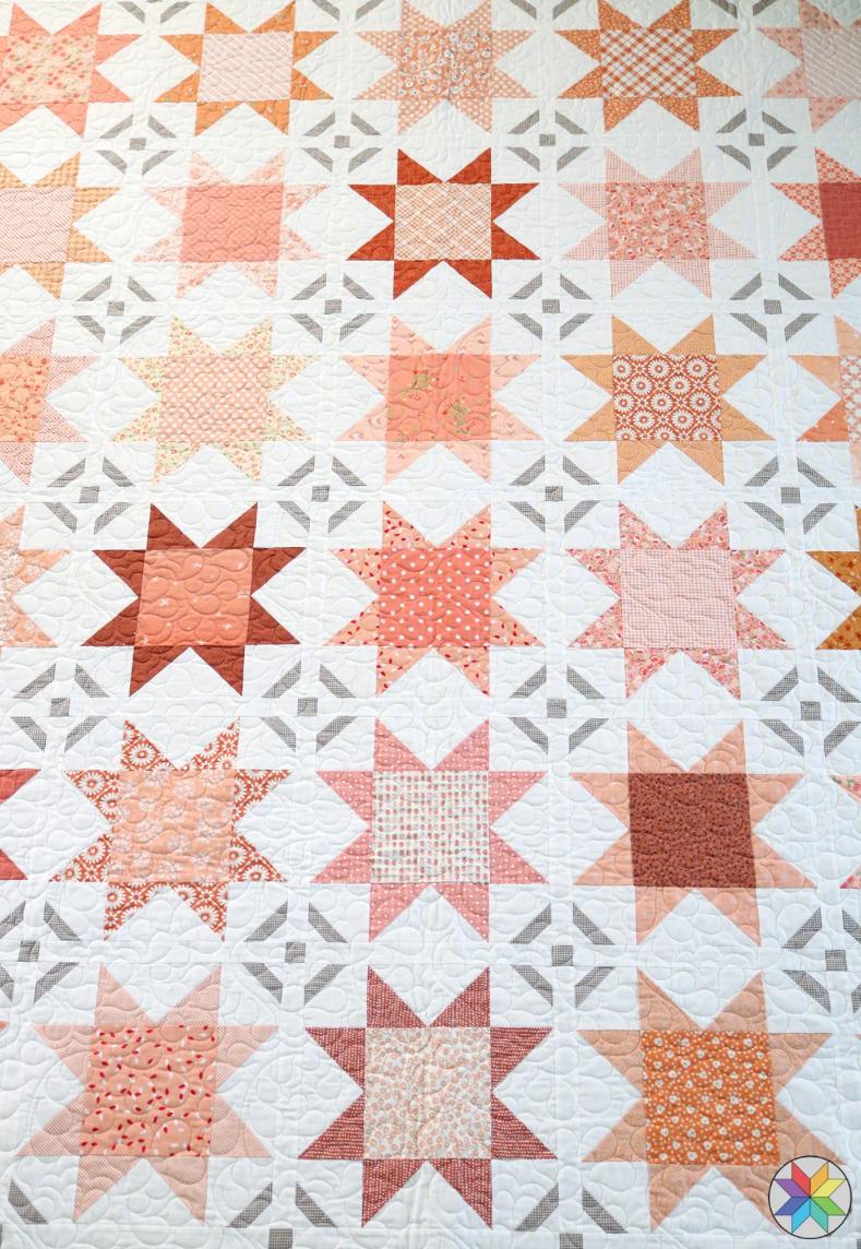 A Bright Corner Romance Quilt Pattern - quilt pattern - yardage pattern