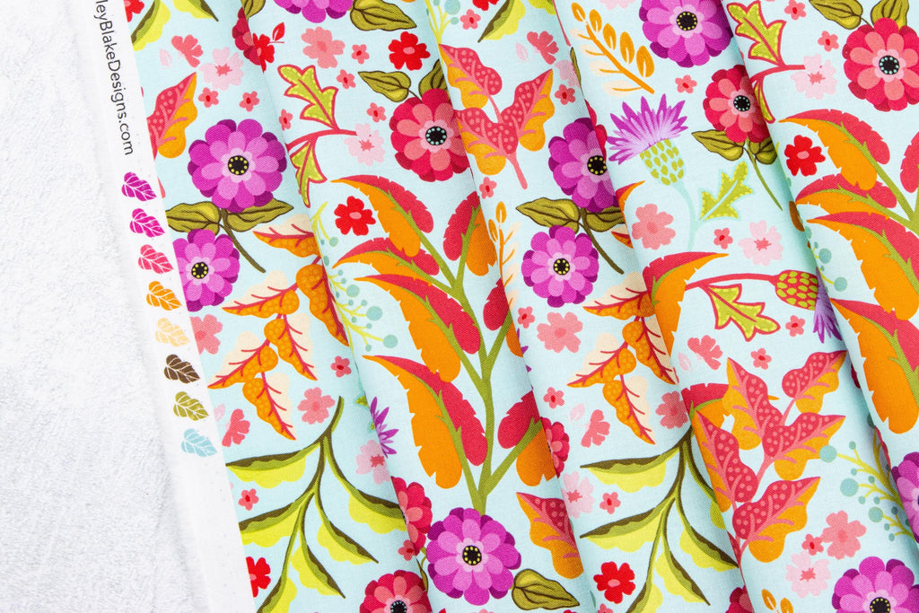 IN STOCK Zinnias Floral Fabric Jelly Roll – Riley Blake 2.5" Strips